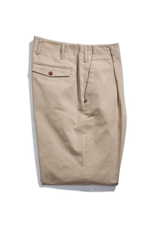 Uniform Pleat chino